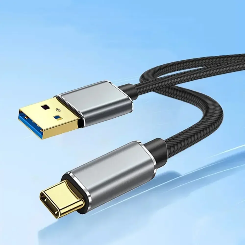 USB 3.2 C타입 고속 충전 케이블, USB C 데이터 전송 SSD 코드, 3A PD 60W QC 3.0, 자동차 노트북 하드 디스크 라인, 10Gbps Gen2