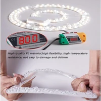 Panneau Led plafonnier 48W 96W 120W panneau Led Module de remplacement rond AC220V-240V Module Led à intensité variable en continu 4