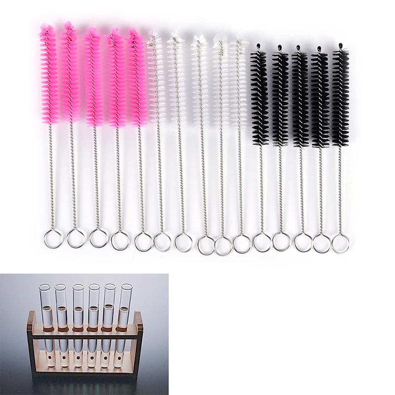 5Pcs Lab Chemistry Test Tube Bottle Cleaning Brushes Cleaner Laboratory Supply