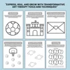 130+ Art Therapy Worksheets For Mental Health School Therapy Social Work Therapeutic Worksheet Digital PDF Therapy Workbook 4