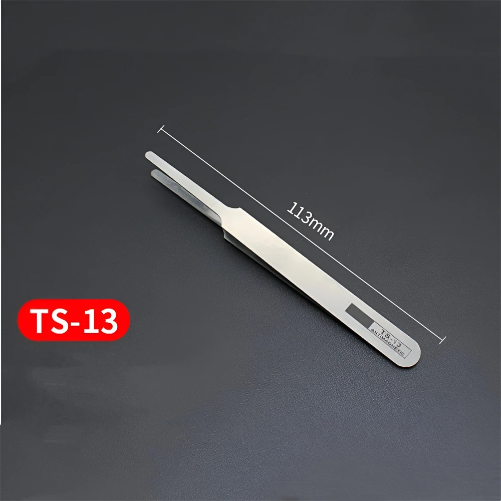 6pcs Watch Repair Tool Professional Stainless Steel Straight Curved Tweezer Watchmaker Detail Repair Tools for Mechanical Quartz