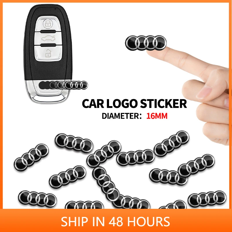 14mm 16mm Car Key Badge Emblem Replacement Car Key Sticker For Audi A1 ...