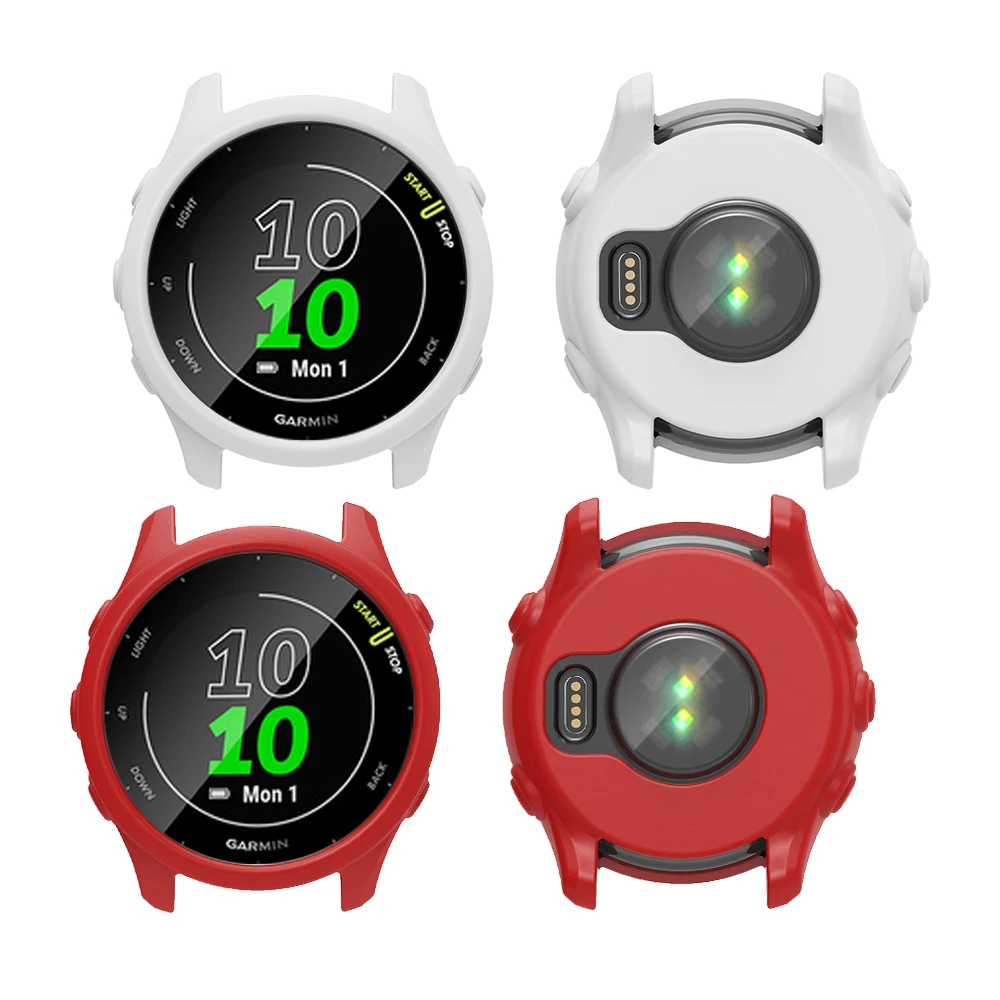 AWADUO Custodia Protettiva In TPU Per Orologio Garmin ETrex Solare – Nero, Morbida E Antigraffio - 5