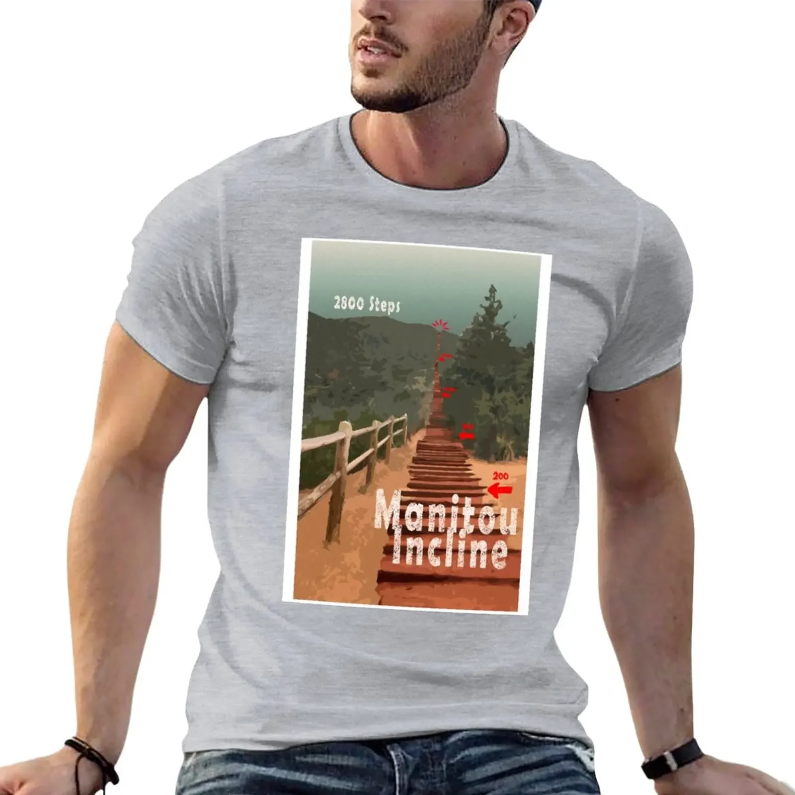 T-Shirt Manitou Incline Stair Hike Sublime Camicie Da Allenamento Per Pesi Massimi Per Uomo