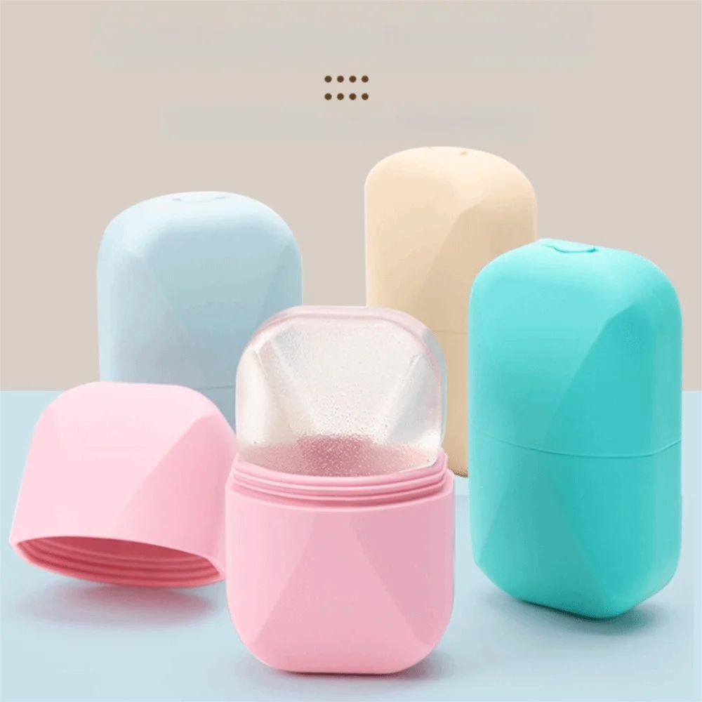 Portable Silicone Ice Roller for Face Beauty Skin Care Tools Reusable Ice Mold Face Lifting Facial Massager Eyes and Neck