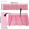 Disposable Table Waterproof and Oil Skirt BPA Free Plastic Tableskirt Disposable Reusable Party Wedding Festival Decor 3