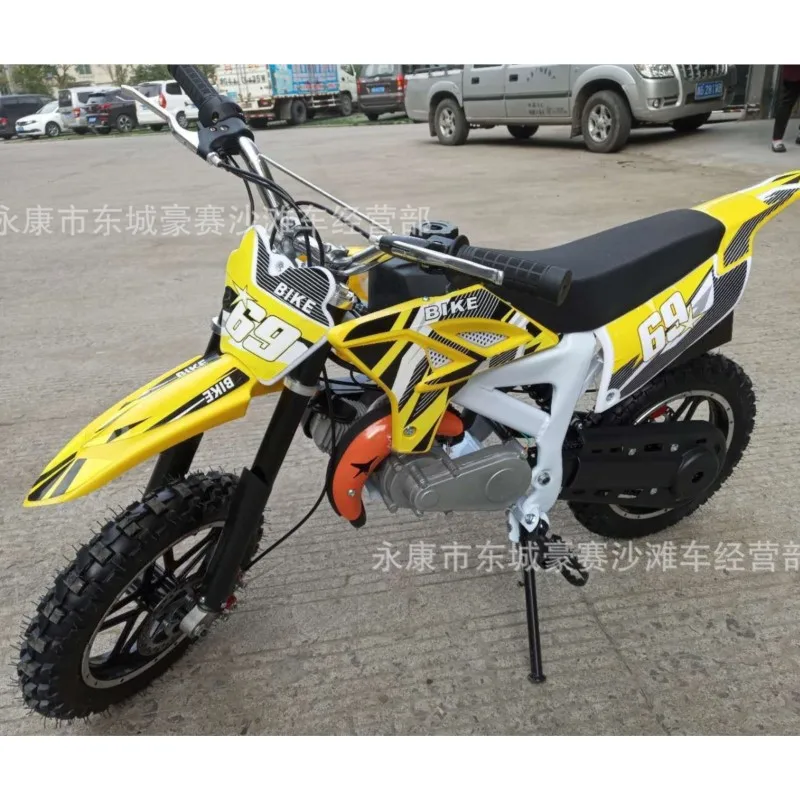 49cc Hand-pull Starter Engine 25 To 1 Gasoline Fuel Off-road Mountain Shock Absorber Small Gas Scooters