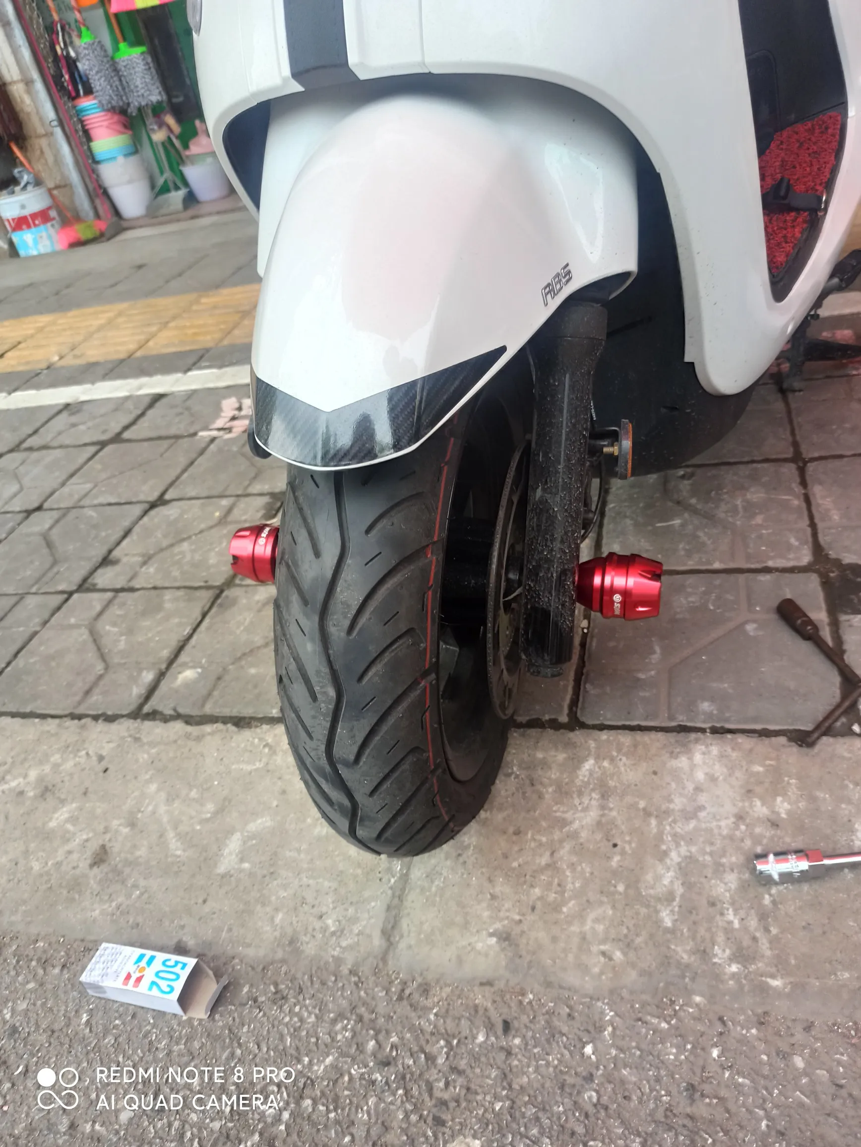 Chekis  오토바이 액세서리, 혼다 Pcx125/150/160 Adv150/Adv160 에 적합, 수정 프론트 휠 충돌 방지 볼, 프론트 포크 컵, 프론트 충격 흡수, 낙하 방지 볼