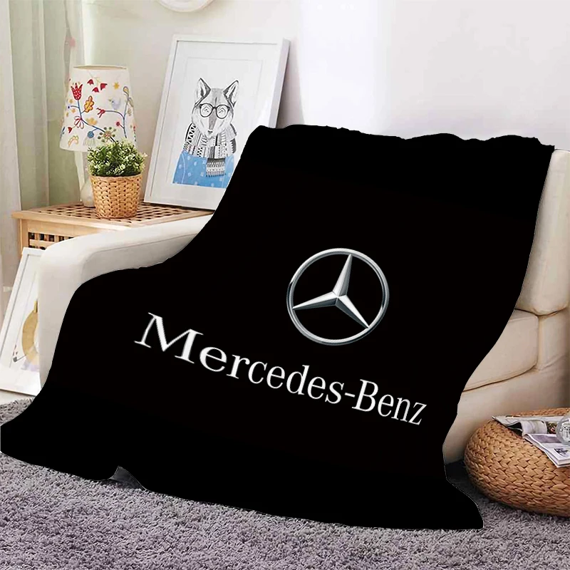 

King Size Blanket Sofa Winter M-Mercedes Benzs Warm Knee Bed Fleece Camping Custom Nap Fluffy Soft Blankets Microfiber Bedding