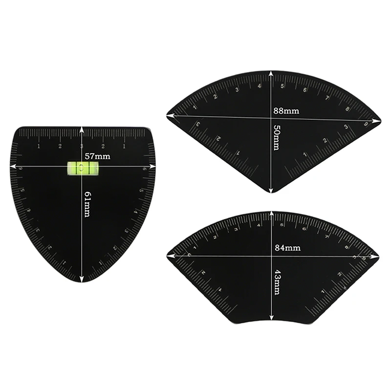Aluminum Alloy Eyebrow Shaping Ruler Tool