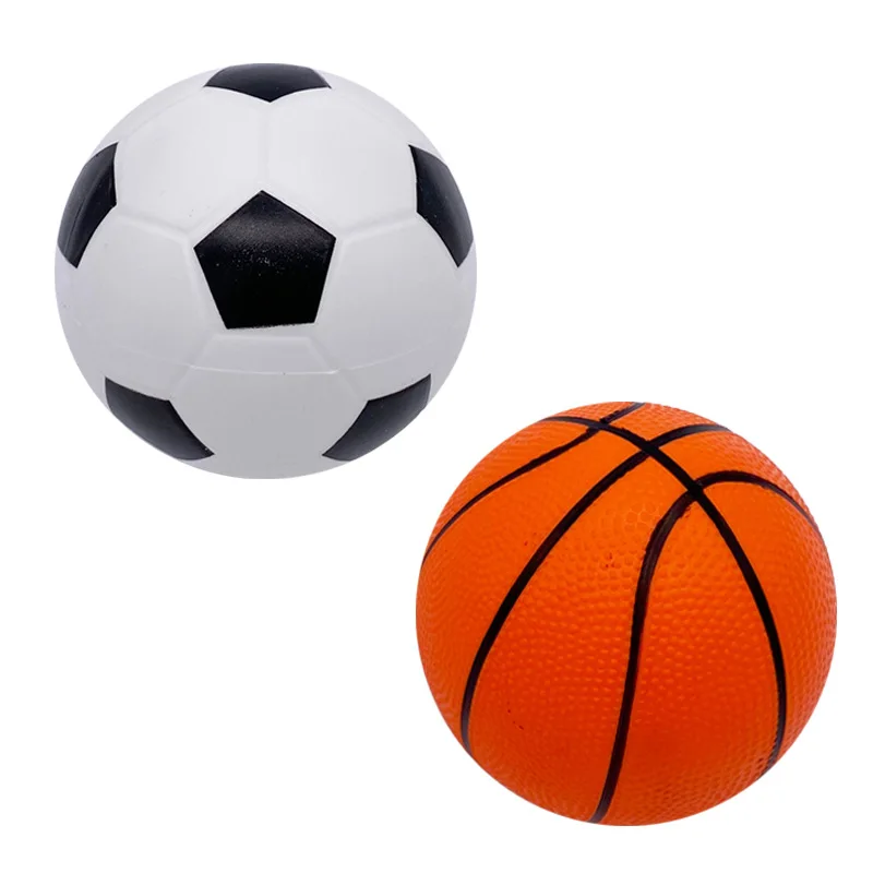 Small Size Mini Children Bouncing Balls Kids Funny Toys Soccer Basketball Pattern Inflatable Jumping Balls Outdoor And Indoor