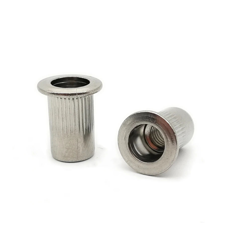 Tuercas De Remache, Remaches Tubulares Con Rosca Interna Y Avellanada Tuerca De Remache De Rosca Plana De Acero Al Carbono M3 M12 M4 100pcs Eotvia No