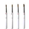 1PCS Manicure Drawing Brush Tools 6#8#10#12# Acrylic Nail Art Pen Pure Kolinsky Professional White Metal Heart Painting Sable 2