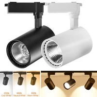 12/20/30W LED Track Light Fixture COB Track Lighting Wall Lamp Rail Spotlight Kitchen Clothing Store Ceiling Light 220V 레일조명 1