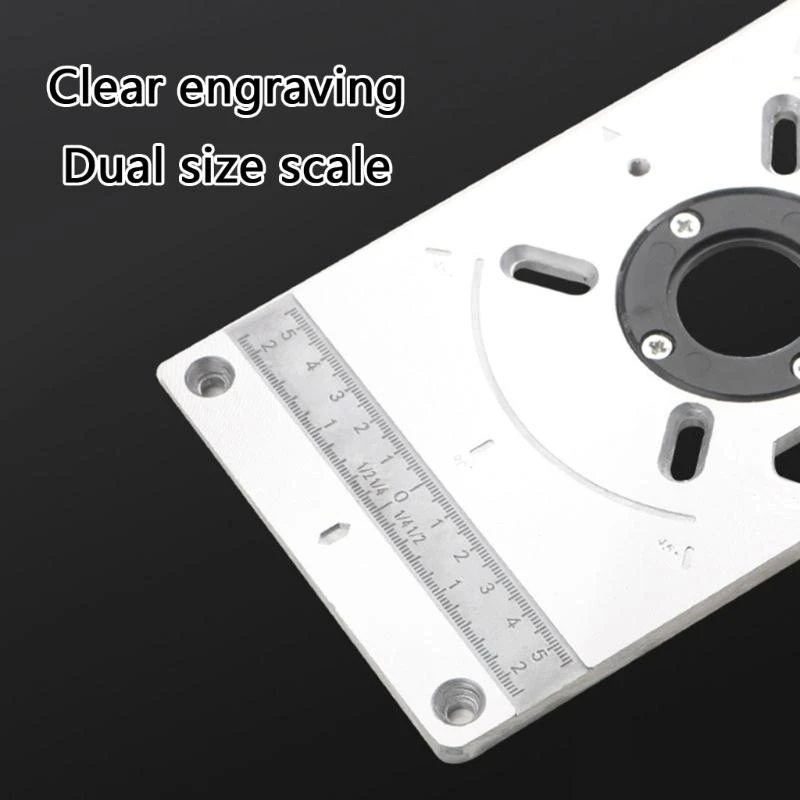 High Compatibility Router Table Insert Plate For Enhances Woodworking Accuracy