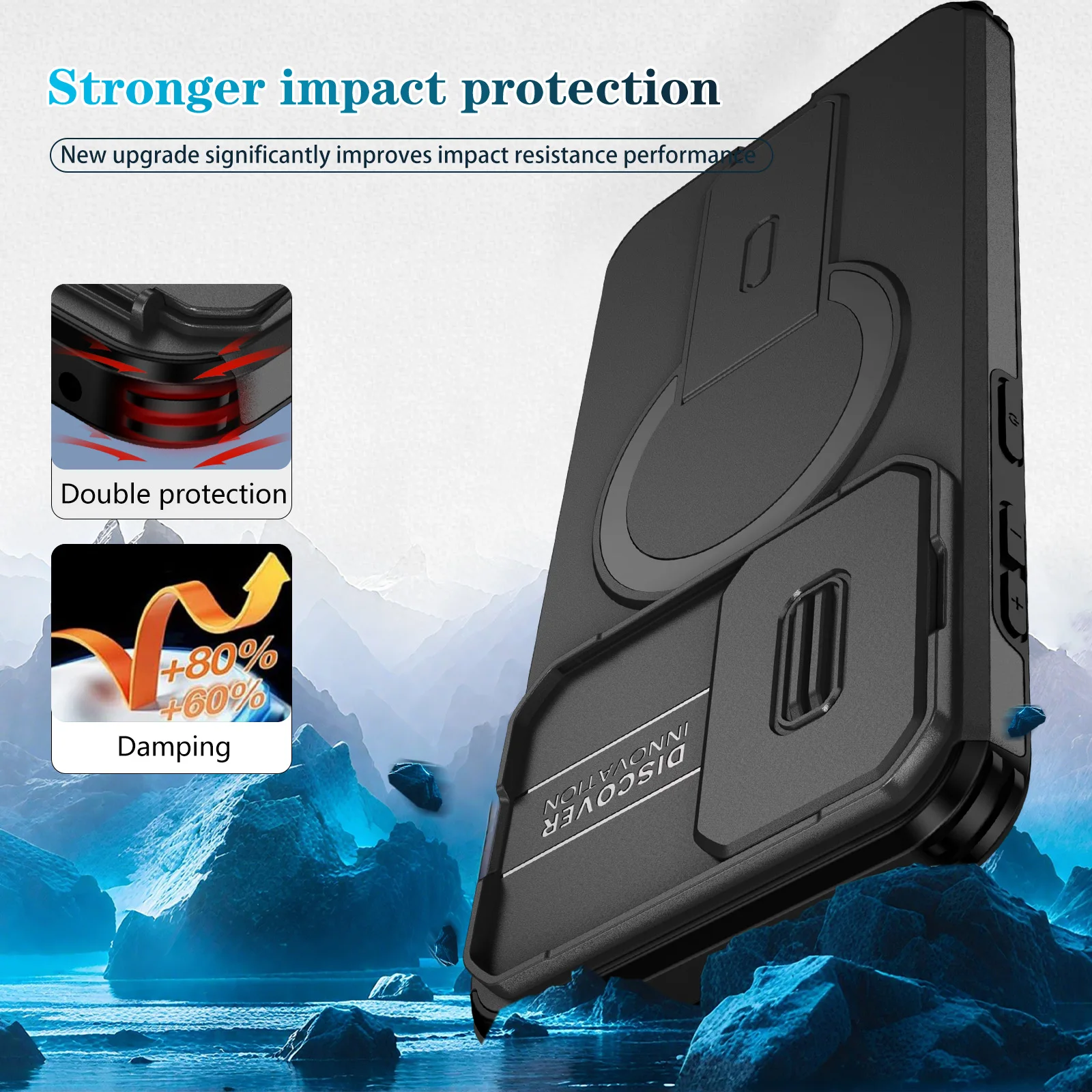 Universal Stand Holder Mobile Phone Bag Case, Compatible with Samsung Galaxy Models