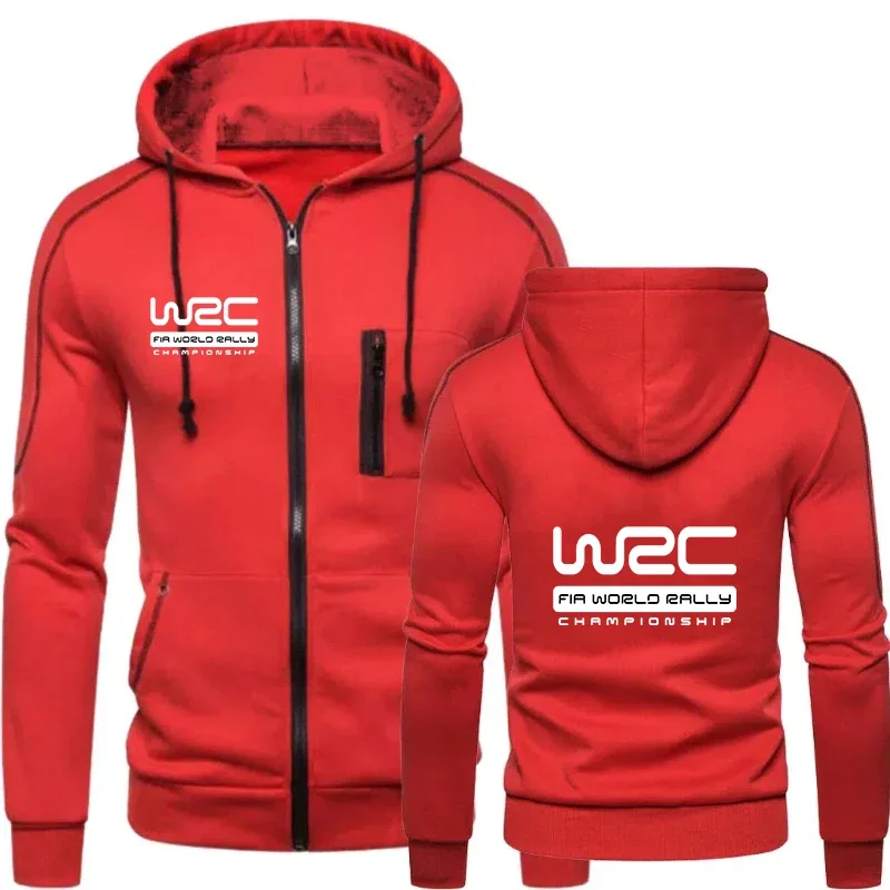 2024 World Rally Championship WRC Printed Men's Sportswear Fashion Zipper Hoodie Solid Men Sportswear Casual Warm Sportswear 4