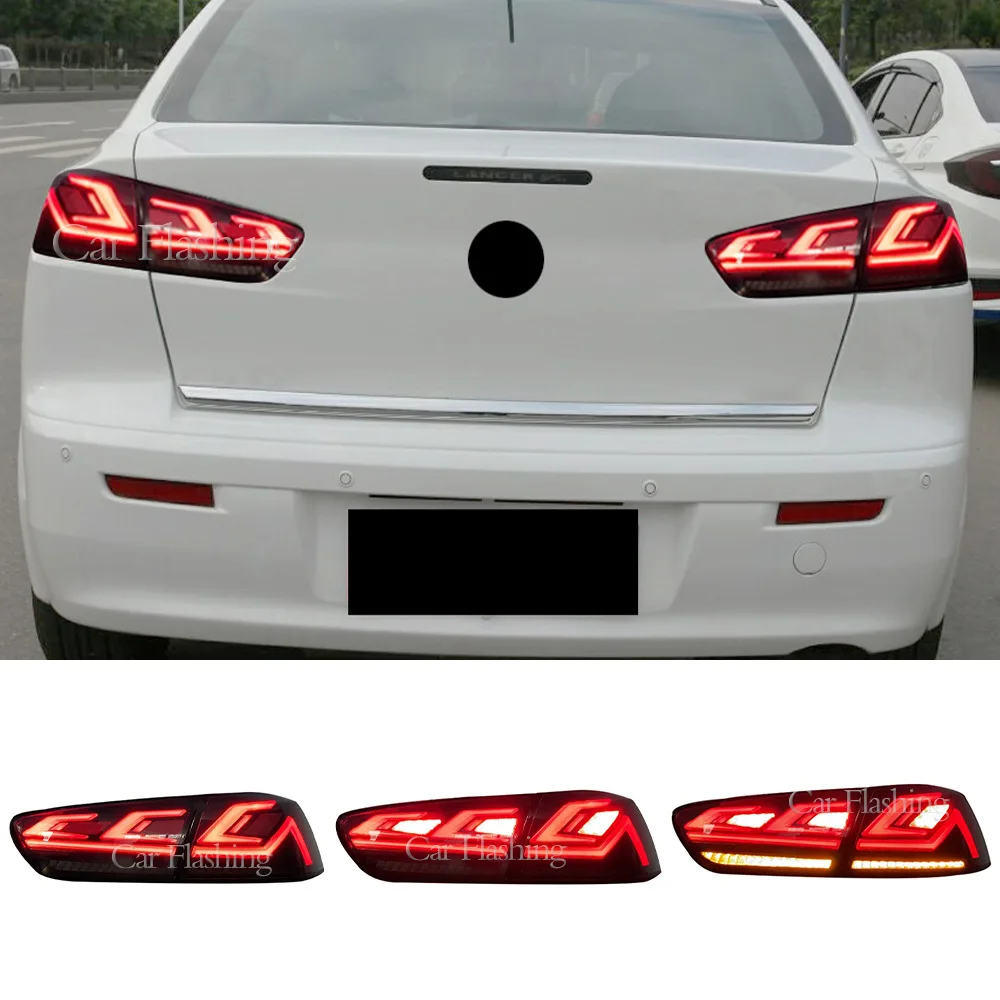 

For Mitsubishi lancer-ex 08-17 tail light assembly LED racing brake light, flowing turn signal light