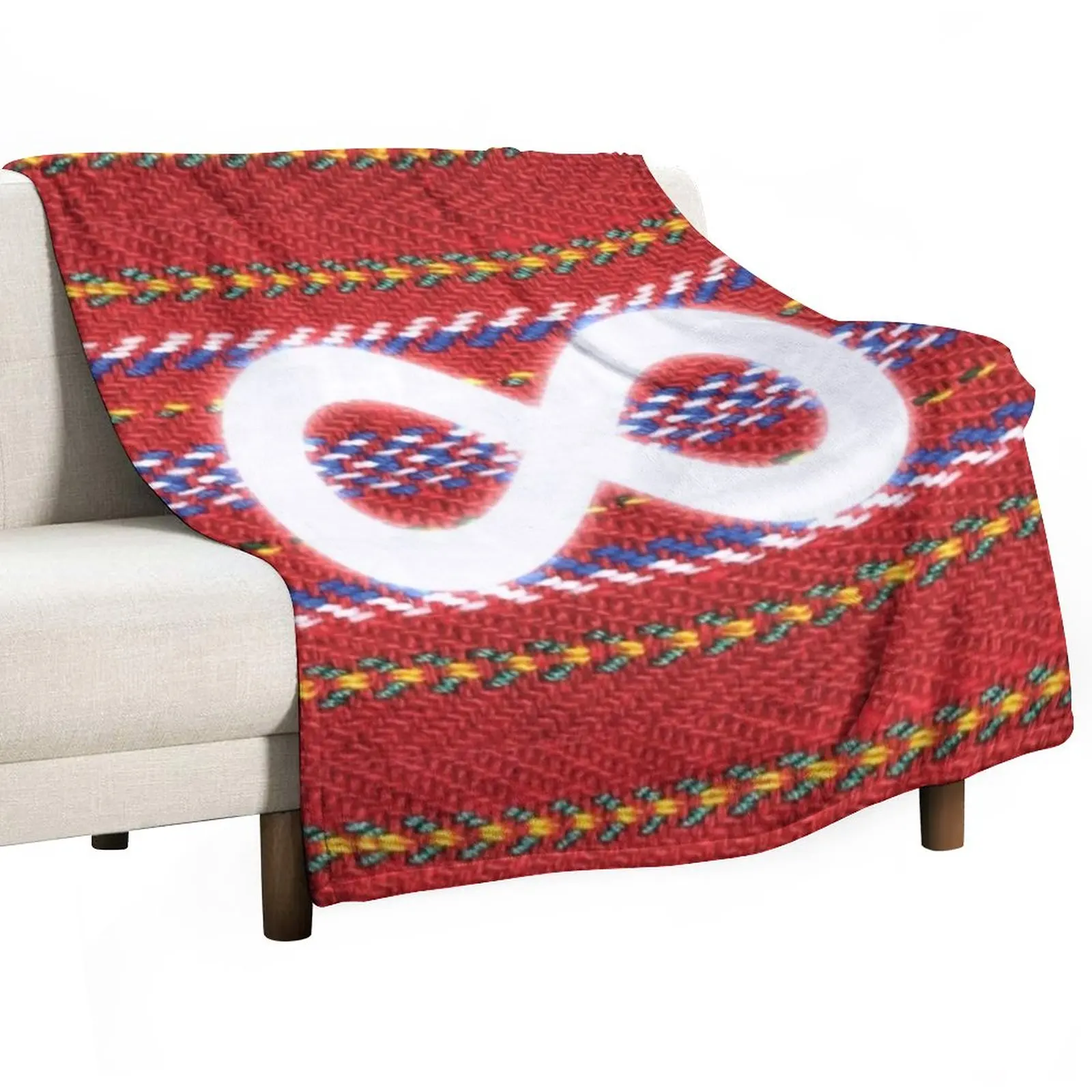 

New Métis Pride Throw Blanket Multi-Purpose Blankets For Baby Hairy Blanket