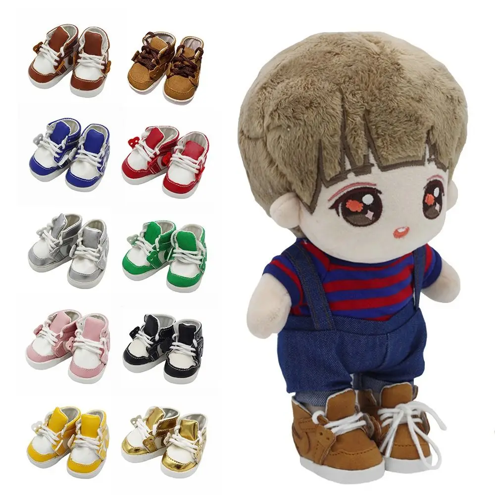 아이돌 인형 패션 스니커즈 캐주얼 미니 신발 20CM 1/12 스케일, 캔디 컬러, 인형 의류 액세서리