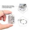 Square Keychain Innovation Music Box Movement Unique Mini Movement Pendant Movement Key Chain Key Chain With Music Small Jewelry 5