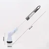 Wireless Electric Scrub Brush Bathroom Electric Cleaning Interchangeable Brush Heads Handheld Long ​Type-c Interface 3