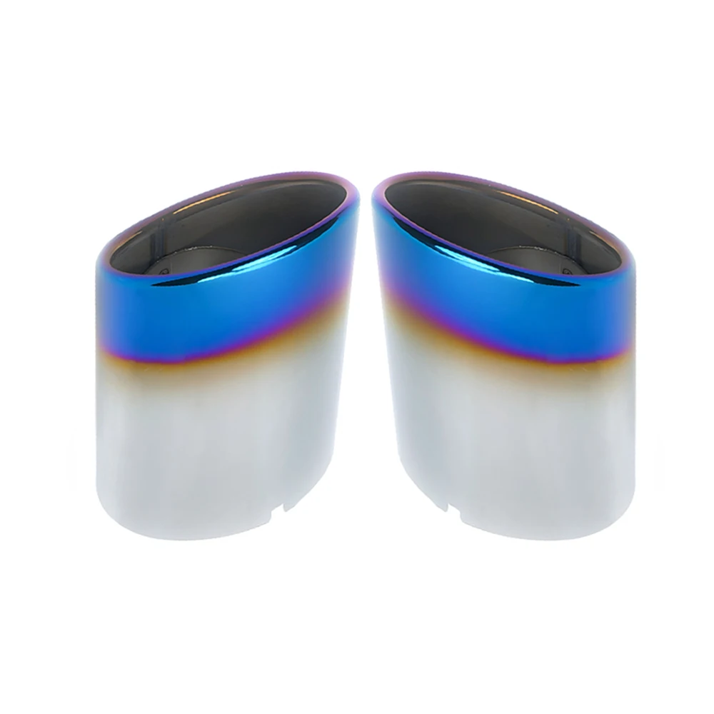 2PCS Car Styling 304 Stainless Steel Exhaust Muffler Tip Pipe Auto Accessories For Toyota RAV4 exhaust muffler tip