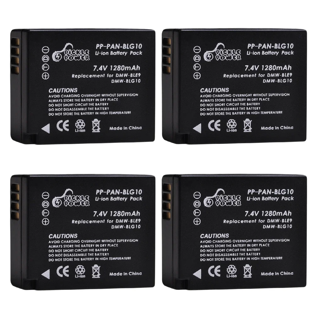 Kit 2 Batteries + Chargeur Pour Panasonic Lumix - Modèles DMW-BLE9E / DMW-BLG10 Compatible ZS60, GX85, LX100...