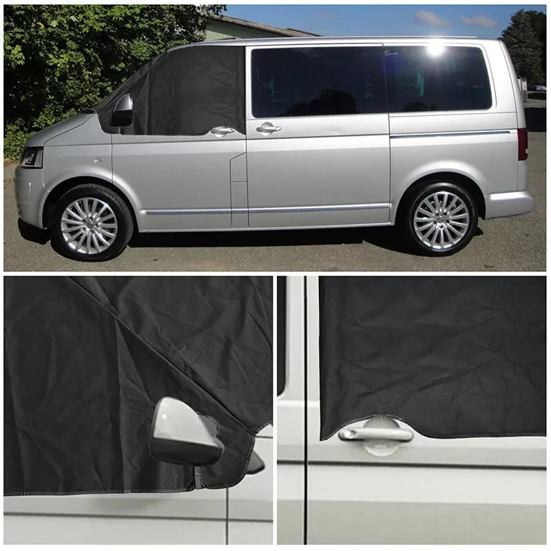 Housse Pare-brise Avant Pour VW Caravelle Transporter Multivan T7 | Argenté Réfléchissant | Protection UV Et Gel | Taille Sur Mesure - 14