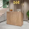 Reception Desk with Counter, Modern Front Desk Reception Room Table, for Checkout, Lobby, 47 Inch Retail Counter 3