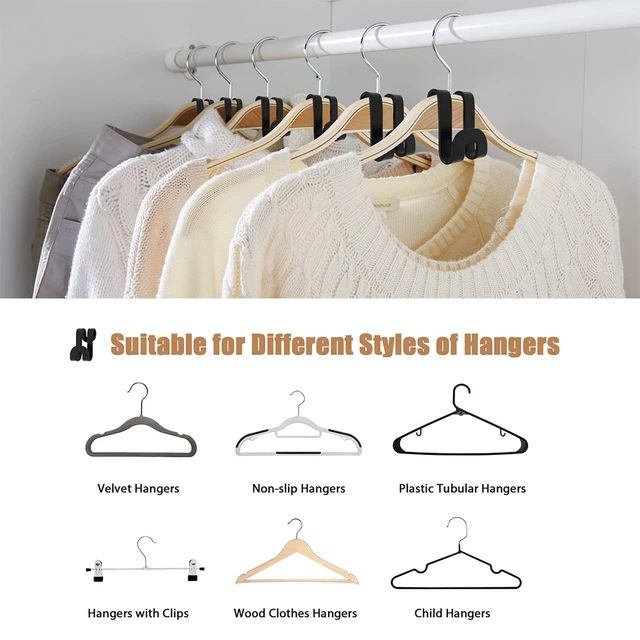 10-50pcs Cascading Clothes Hanger Connector Hooks Outfit Hanger