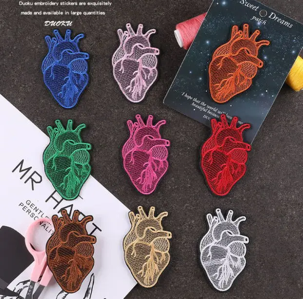 

10 Pcs/Lot Embroidery Patches Popular Embroidered Clothing Hat Bag Shoe Repair Material Phone Gift Box Decor DIY Accessory