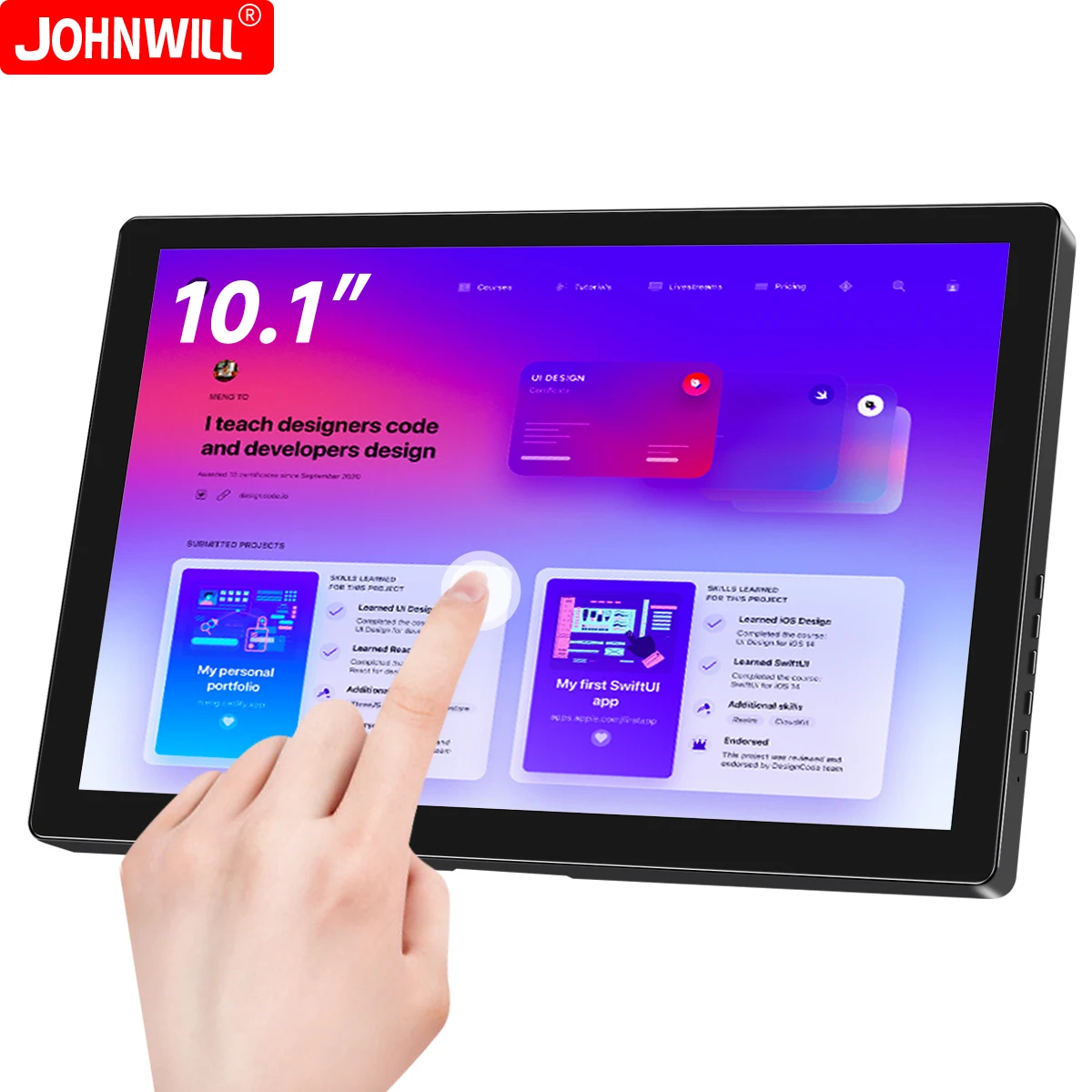 10.1 ''1920 X1200 Touch Monitor Portatile Ips Hd Monitor Da Gioco Per Raspberry Pi Ps4 Switch Xbox Laptop Windows Hdmi Compatibile