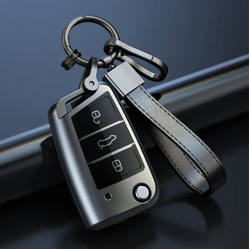 Premium TPU Car Flip Key Case Cover
