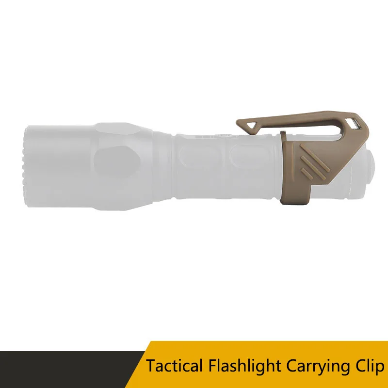 

Tactical Flashlight Carrying Clip, Compatible with Most Flashlights, Convenient Fixation