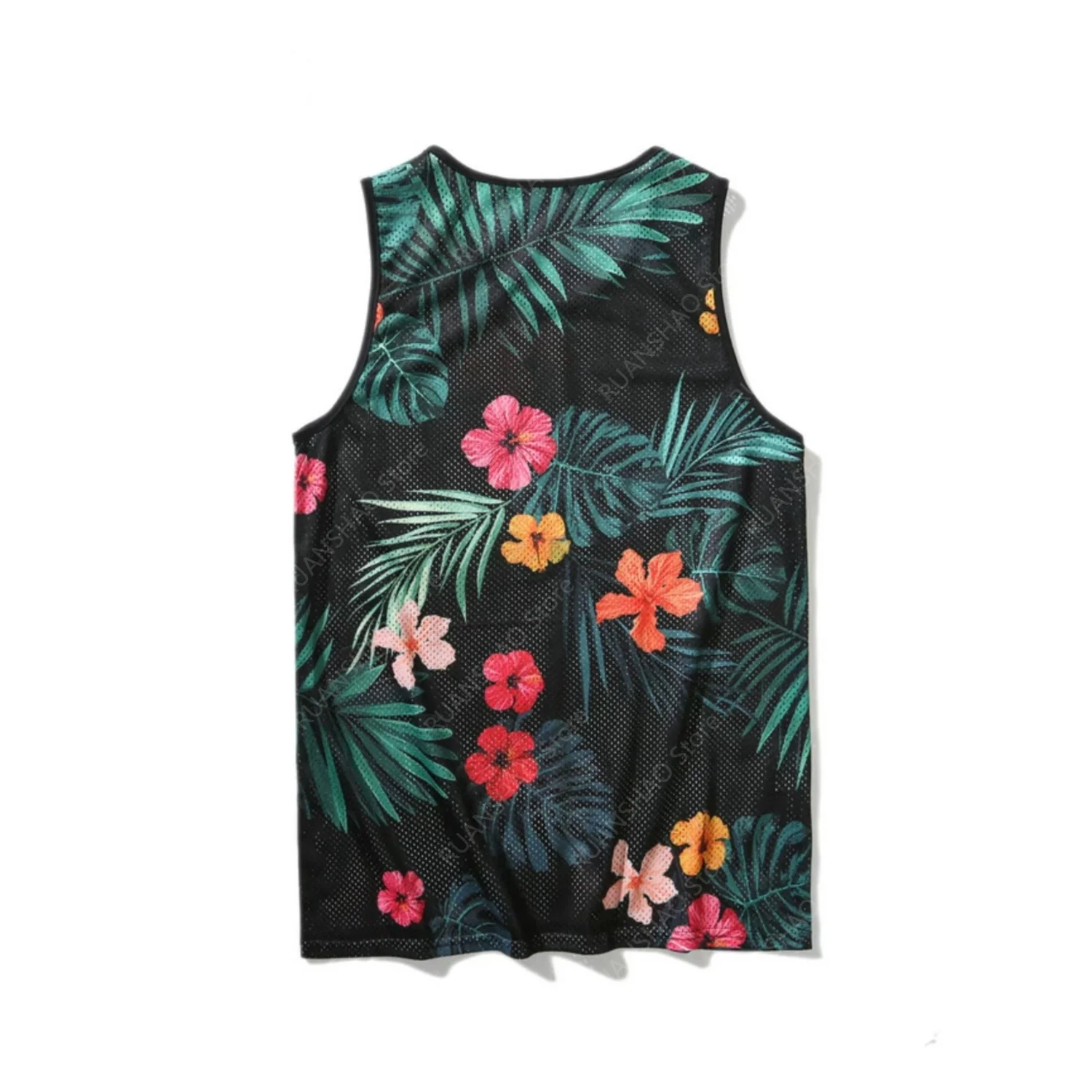 Summer New Style Loose Letter Print Fashion Men's and Women's Sports Fitness Seaside Beach Quick Drying Comfort Runing Vest