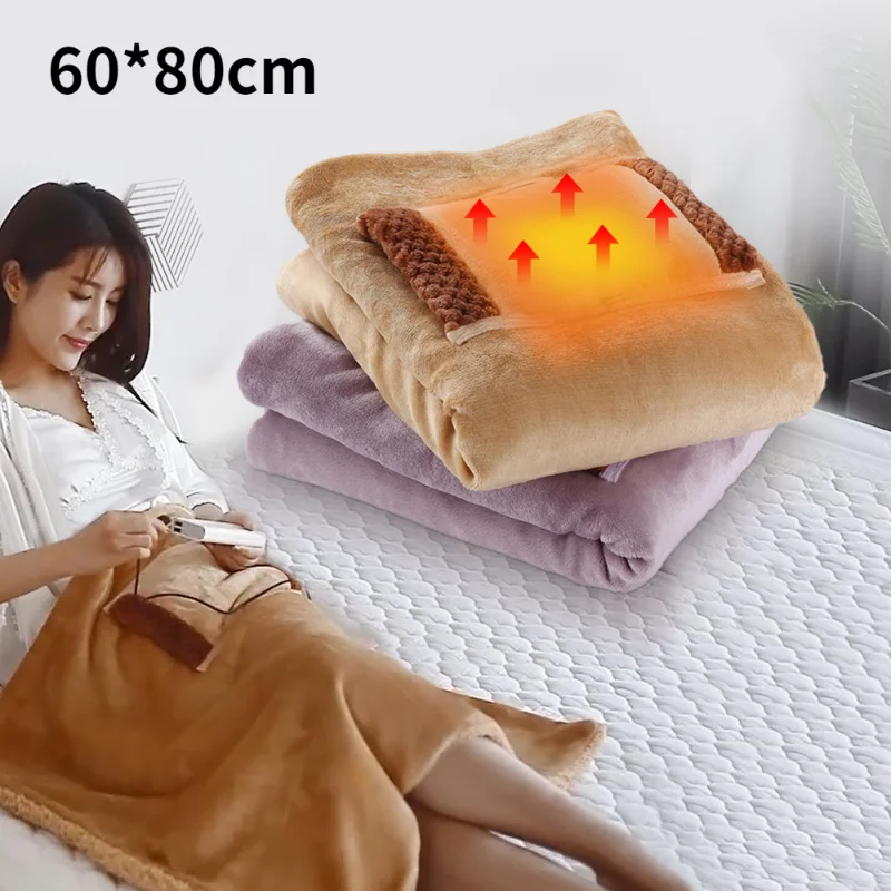 60*80cm USB Electric Blanket Soft Thicker Heater Bed Warmer Machine  Washable Thermostat Electric Heating Mat for Home Office - AliExpress
