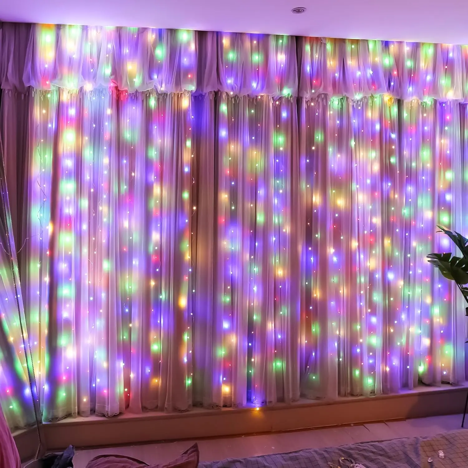 Fairy LED Curtain Lights USB Remote Waterproof 300 LED for Bedroom Xmas Wedding Party Patio Garden Indoor Outdoor Decor