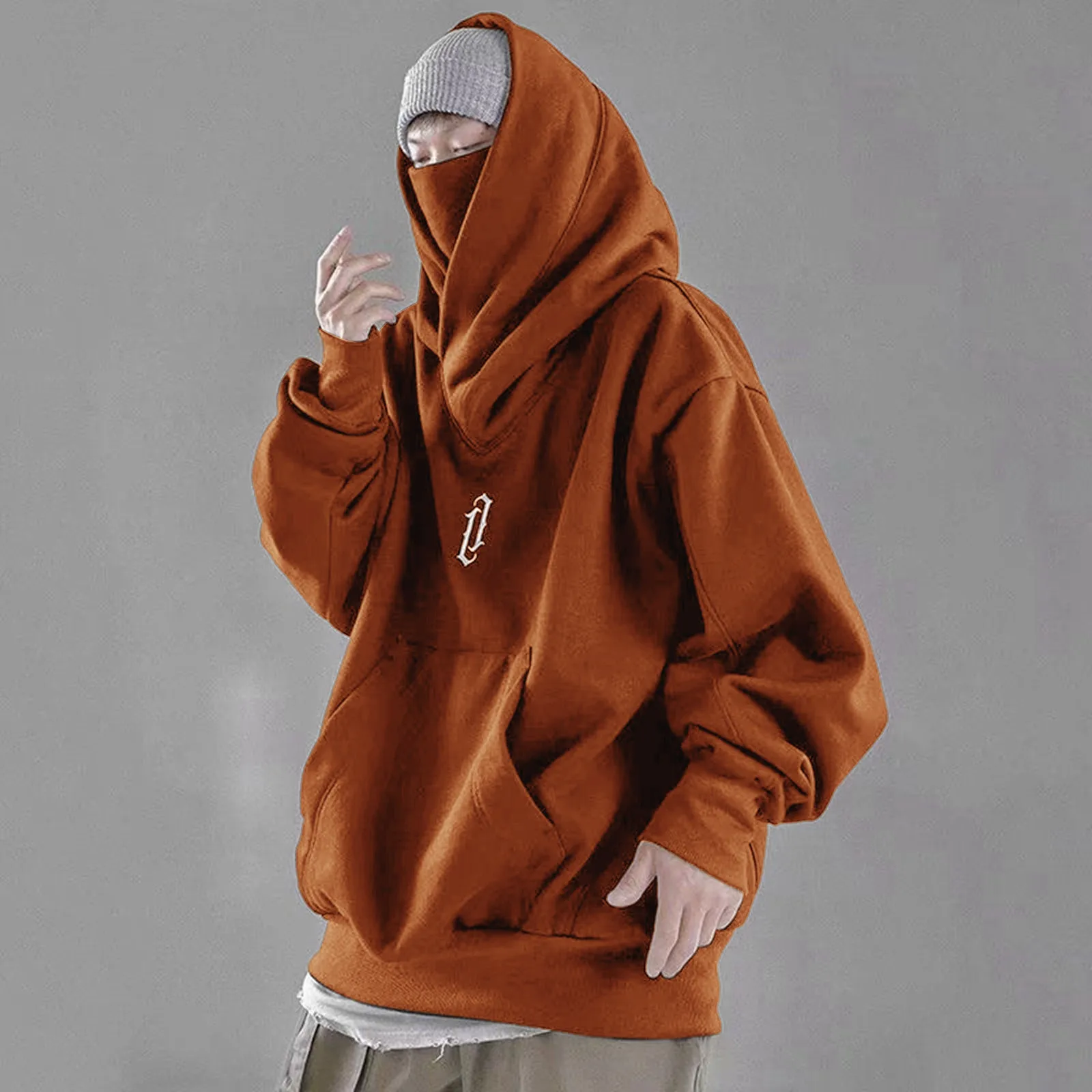 Moletom Flygo Masculino Com Capuz - Lã Grande Streetwear Vintage