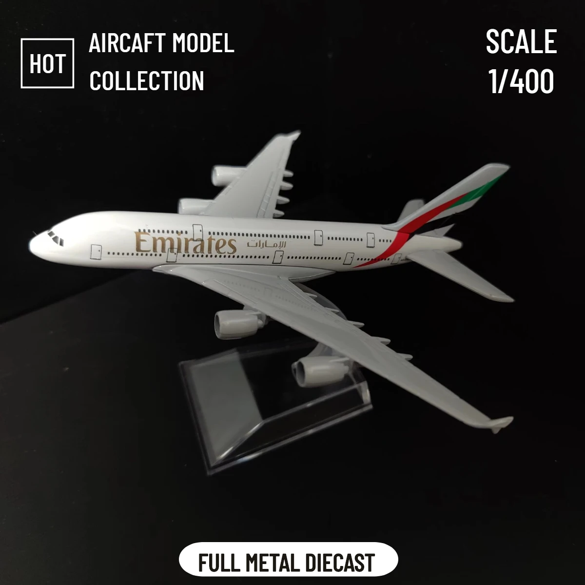 Scale 1:400 Metal Aircraft Replica 15cm Emirates Airlines Model Aviation Diecast Miniature Educational Kids Toy for Children Boy wholesale 10pcs painted model cars building train layout scale ho 1 100 cb100 3 model building toy kits for kid children