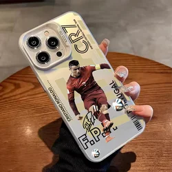 Cool Football Design Silver Laser Soft Phone Case - Fashion TPU Cover - iPhone 14 Plus ( 1)