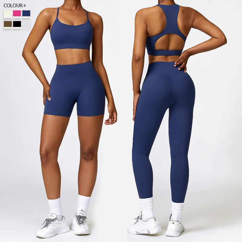 

2/3 Pieces Fitness Yoga Set Women Eco-Friendly Fabric Gym Suit Buttery Soft Slim Fit Running Sportswear Female Workout Clothes
