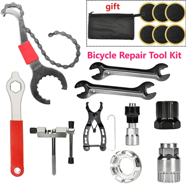 Fietsreparatieset Kettingbreker Vliegwielverwijderaar Cutter Cranktrekker MTB Racefiets Spaaksleutel Onderhoudsgereedschap Beugel
