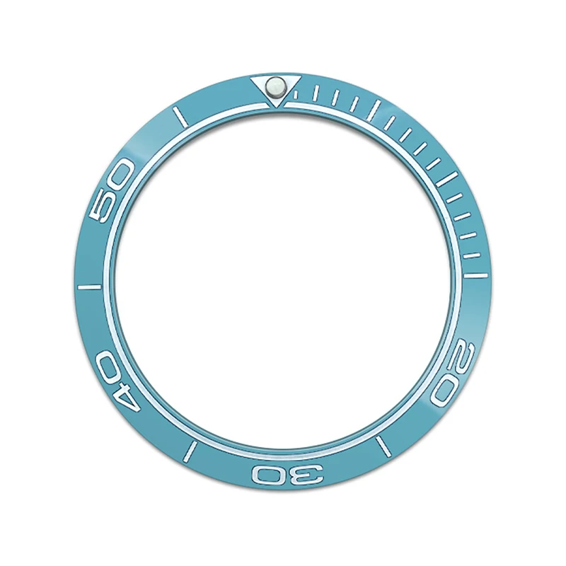 Blue Curved Ceramic Bezel Insert