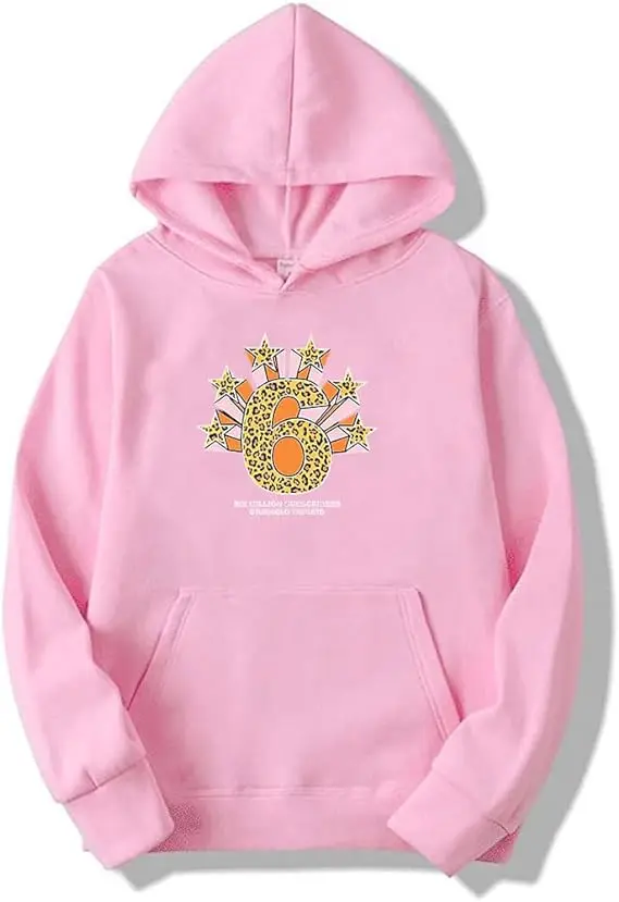 thumbnail image 1 of Sudadera con capucha Sturniolo Triplets Let's Trip 6M Star, de invierno, unisex, para hombre y mujer, de manga larga, estilo urbano, 1 of 4