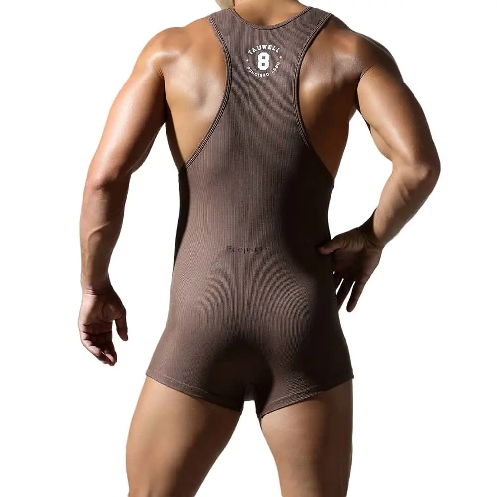 Men Undershirt, Short Sleeve Undershirt, Sports Sleeveless Vest, Cotton Sleeveless T Shirt, Men Wrestling Singlet Sport running gym Mens Bodysuit Undershirts Slim Shaper Onesie Vest Jumpsuits Undershirts Bodywear Sports Bodybuilding Singlets