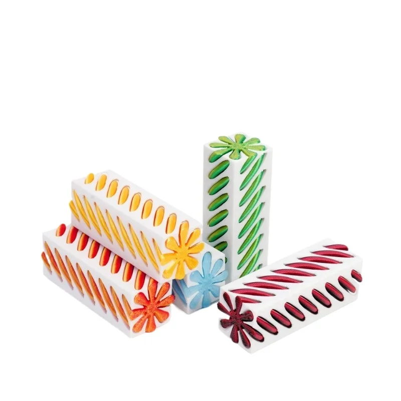3D Printed Pyramid Impossible Pass-through Sculpture Square Pillar Helix Screw Fidget Toy Spiral Cone Decompression Ornament 3d printed toy pyramid toy fidget toys ornament crafts miniature ornament miniature figurines resin ornaments resin crafts