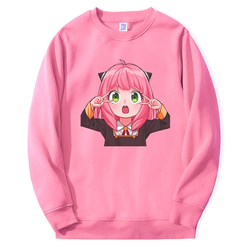 

Spy x Family Hoodie Japan Hot Anime Graphic Print Sweatshirts Kawaii Girl Anya Tops Hip Hop Unisex Couple Casual Sudaderas