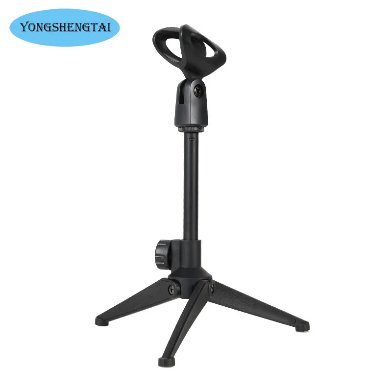 Microphone Stand Desktop Tripod Mini Portable Table Adjustable Clip Holder Bracket Lightweight microphone stand
