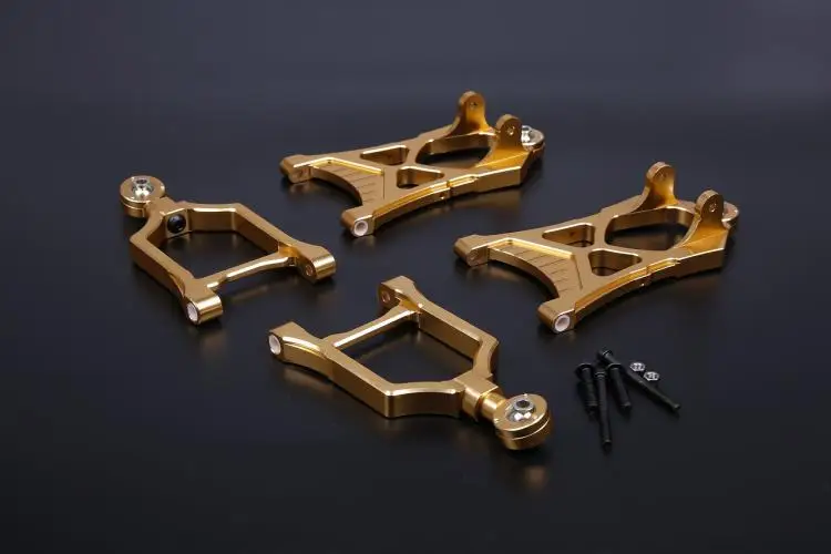 Aluminum Front /rear Lower/upper Suspension Arm Set for HPI Rovan KM Baja 5b ,ss